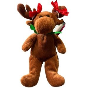 AVON Full O' Beans 1999 December birthstone Spruce the Moose‎ w/ original tags.